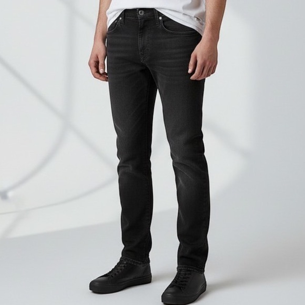 Levi's 511 Slim Fit Jeans Mens 34x34 Black Denim 04511-1507 Casual Streetwear